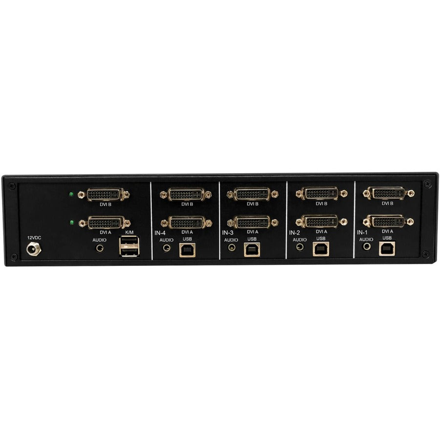Secure KVM Switch - 4-Port Dual Head DVI NIAP PP4.0 Audio TAA | Government Security B002-DV2A4-N4