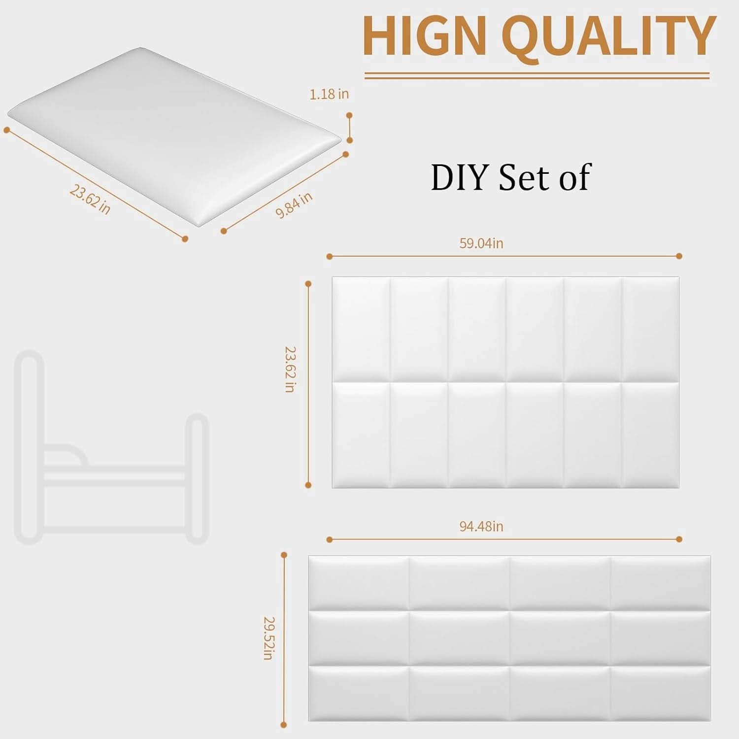 Self-Adhesive 3D Upholstered Wall Panels for Bedrooms