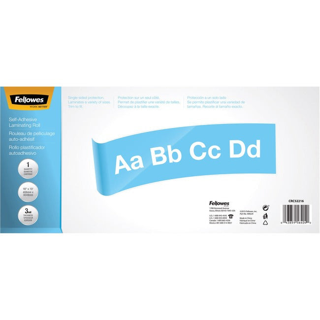 Self-Adhesive Laminating Film Roll - Document Protection for Large Format Materials | Fellowes 5221601