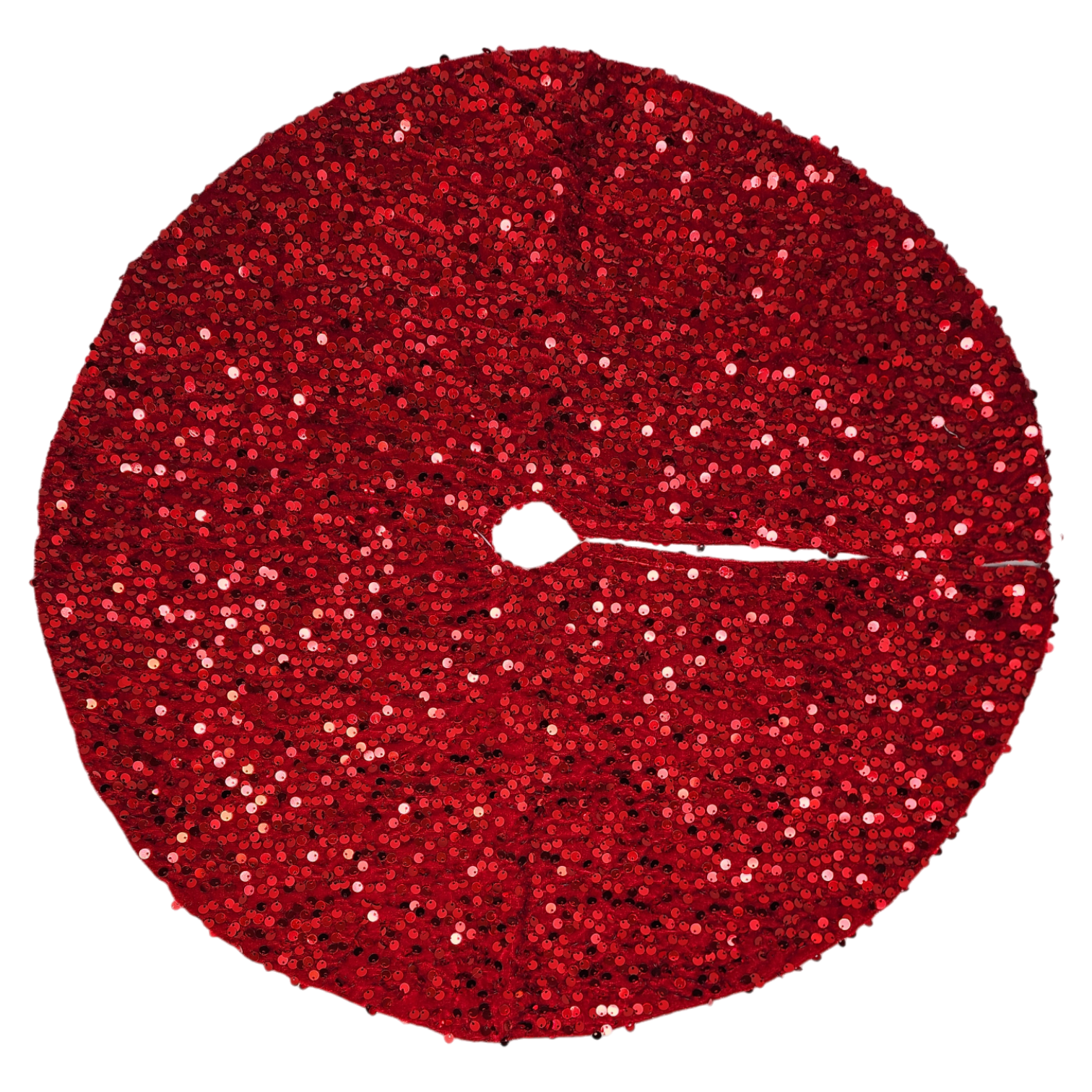 Sequin Mini Treeskirt - 20 Inch - Red