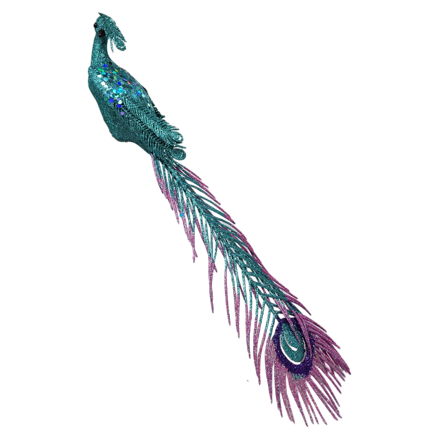 Sequin Peacock Ornament -