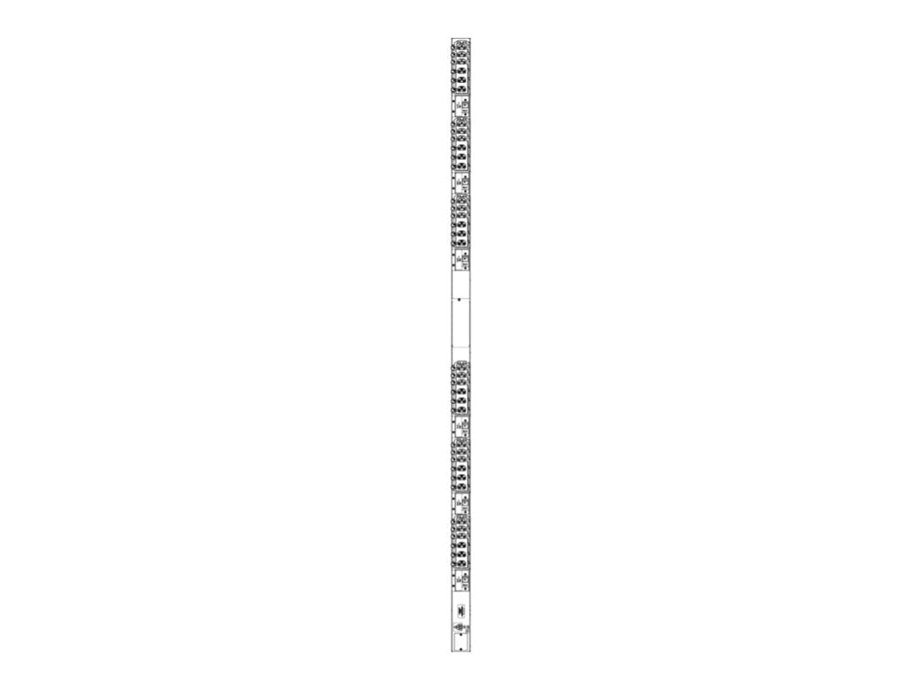 Server Technology PRO3X Switched POPS PDU C3WG36RL-DQJE2MT2 - Power distribution unit (rack-mountable) - AC 208 V - 17.3 kW -