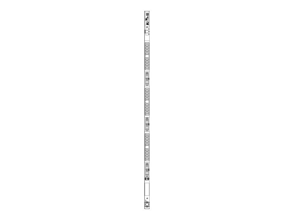 Server Technology Smart PDU C1S24VS-YCFA13A0 - Master - power distribution unit (rack-mountable) - AC 208 V - 8.6 kW - 3-phase