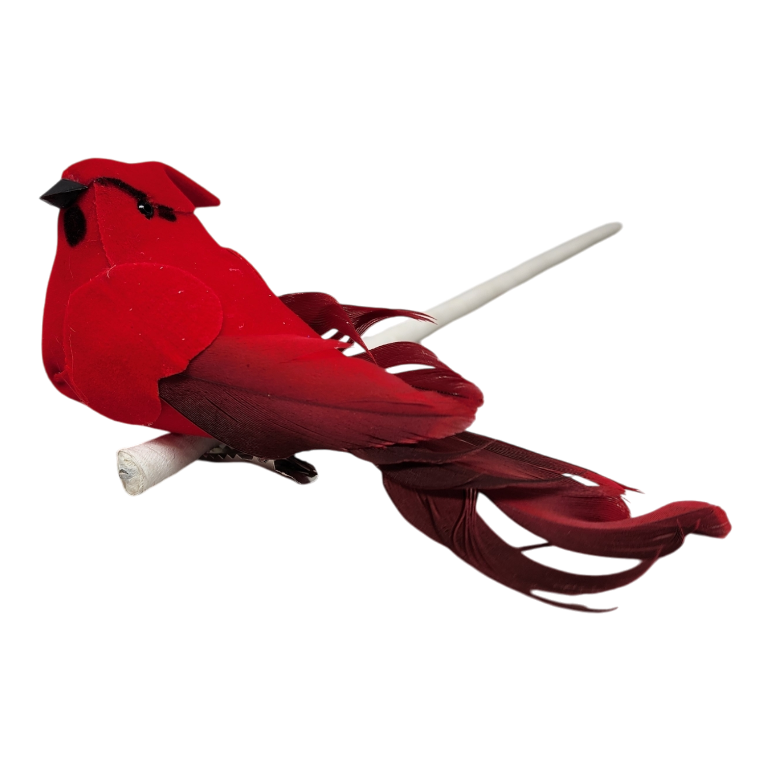 Set of 6 Clip-on Cardinal ornament - 4.5 Inch