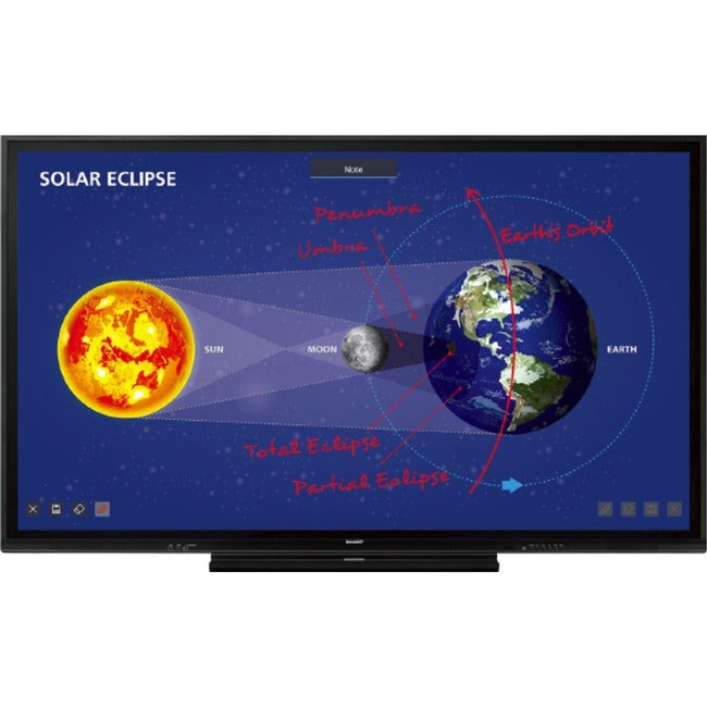 Sharp Pnc861H,86Inclass Lcd,Lcd3,840 2,160 Pixels,Ir,Usb,Screen Area 74 5/8In 41