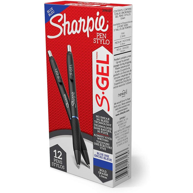 Sharpie Gel 1.0Mm 12Ct Box Blue
