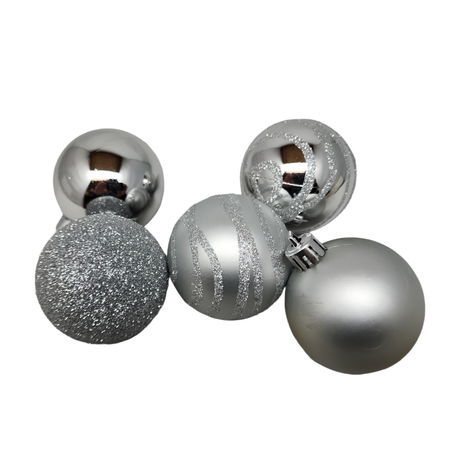 Shatterproof Decorated Ball Ornament Set -