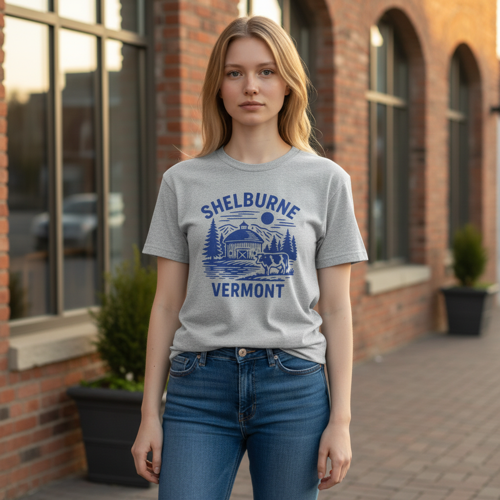 Shelburne Vermont Graphic Tee – Heather Gray -