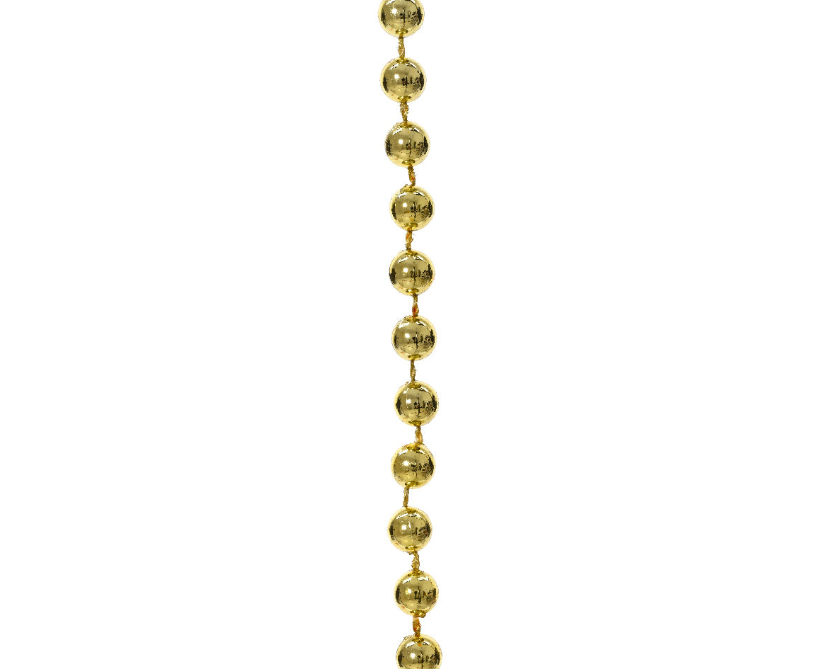 Shiny Bead Garland - Gold - 32.8 Feet Long