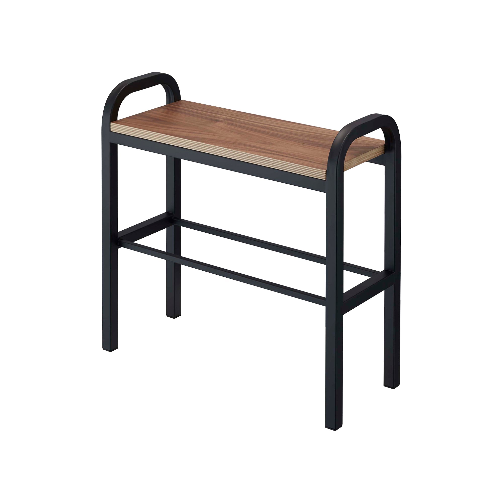 Shoe Organizer & Bench (18" H) - Steel + Wood