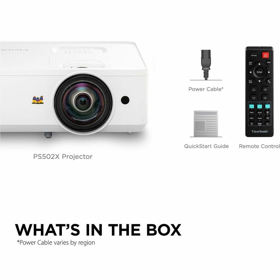 Short Throw Projector - ViewSonic PS502X 4000 Lumens XGA Education | ViewSonic