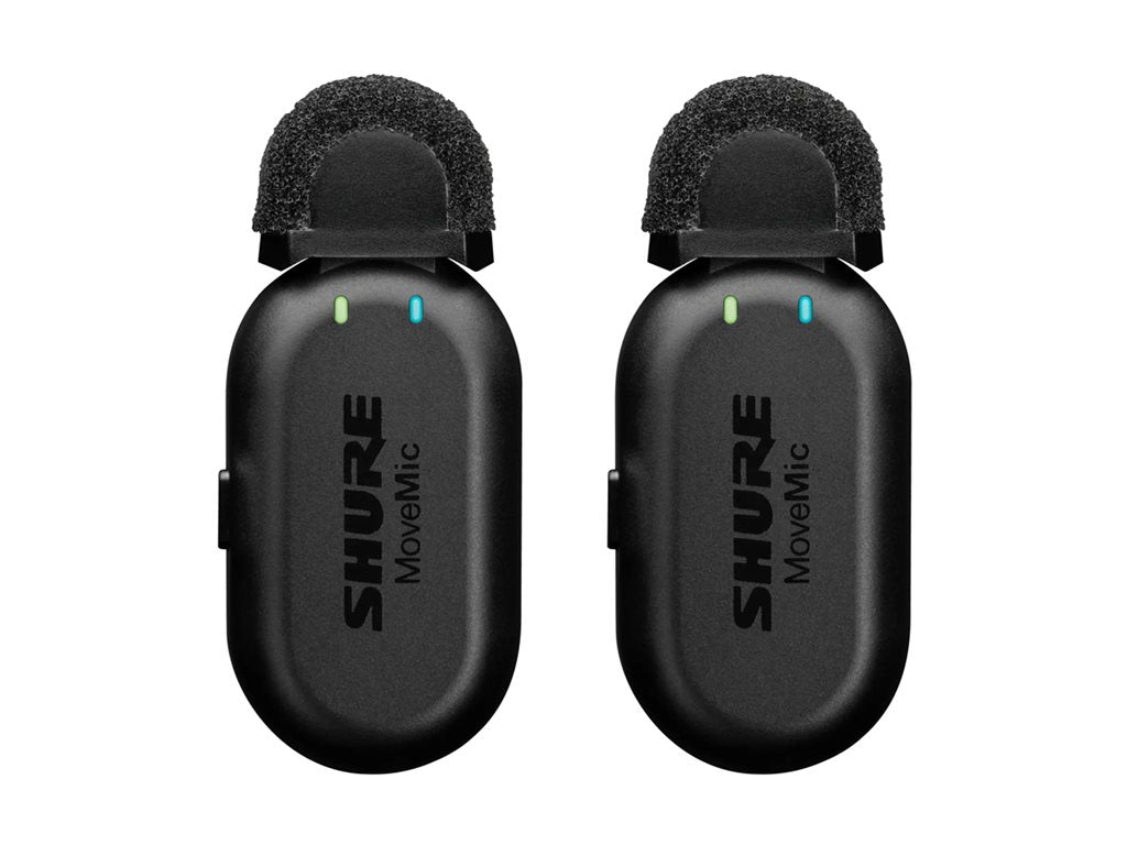 Shure MoveMic Two - Receiver Kit microphone - black (pack of 2) MV-TWO-KIT-Z7