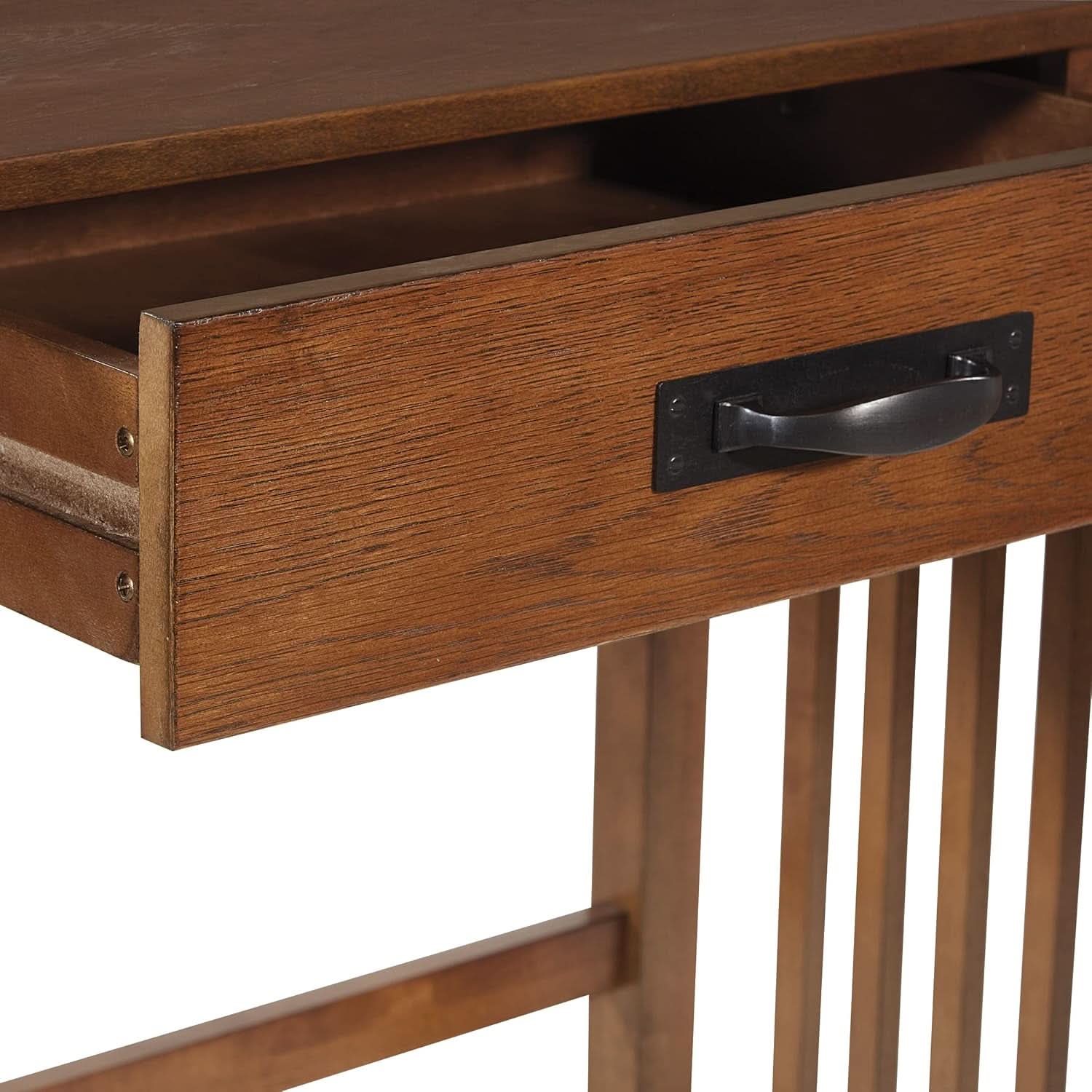 Sierra Mission Writing Desk with Pull-Out Storage Drawer
