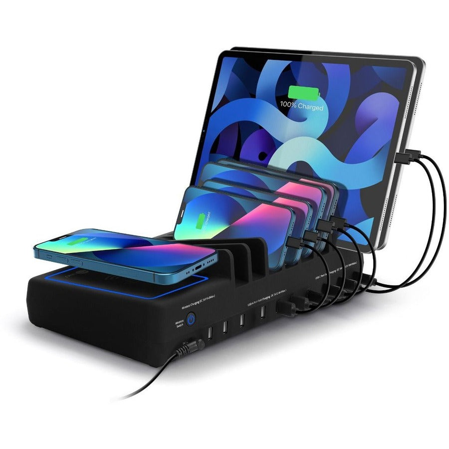Siig 10-Port Usb-A/C & Wireless Charging Station - 150W