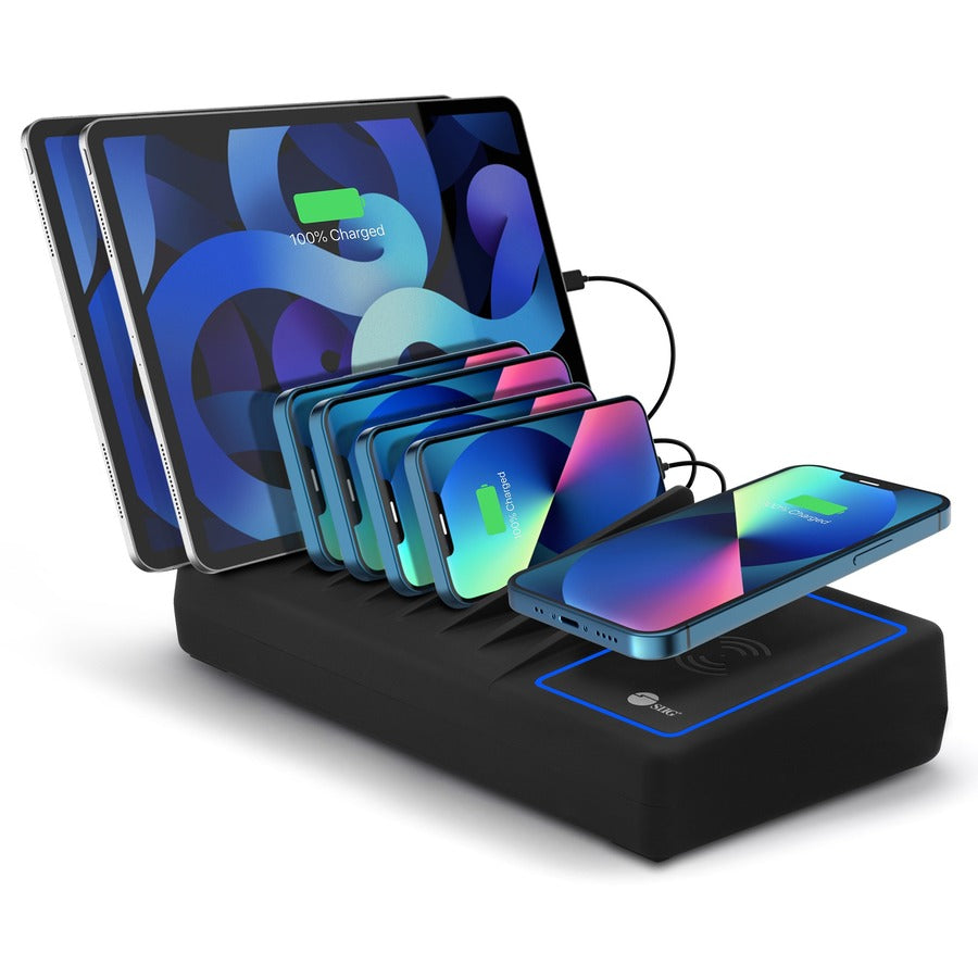 Siig 10-Port Usb-A/C & Wireless Charging Station - 150W