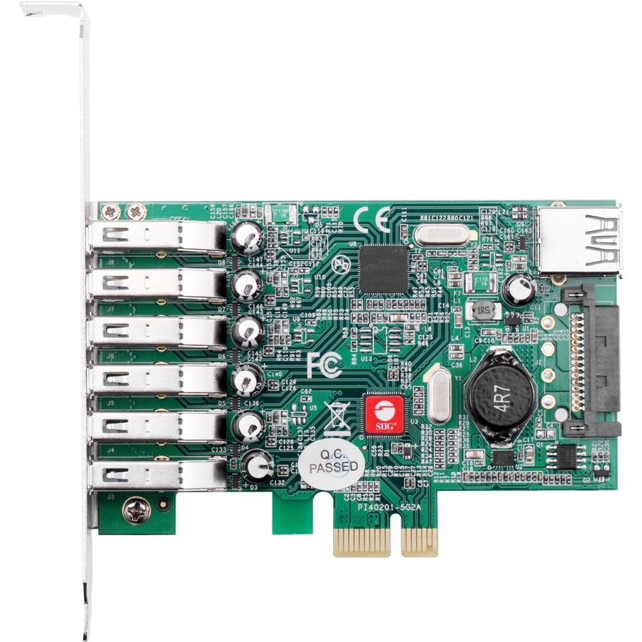 SIIG DP USB 3.0 7-Port PCIe i/e JU-P70011-S1