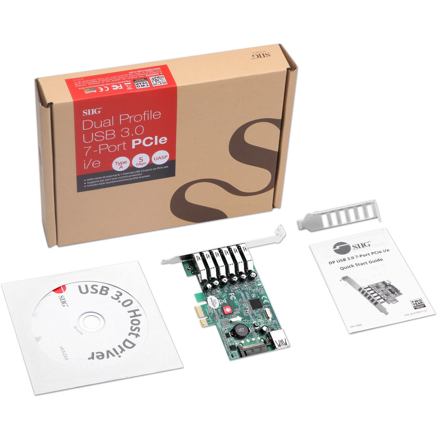 SIIG DP USB 3.0 7-Port PCIe i/e JU-P70011-S1