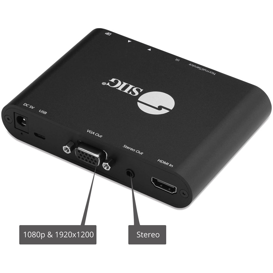 SIIG HDMI to VGA & Audio Scaler Converter CE-H24R11-S1