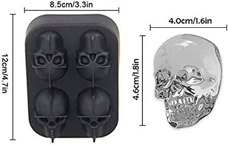 Silicone 3D Skull Ice Cube Mould