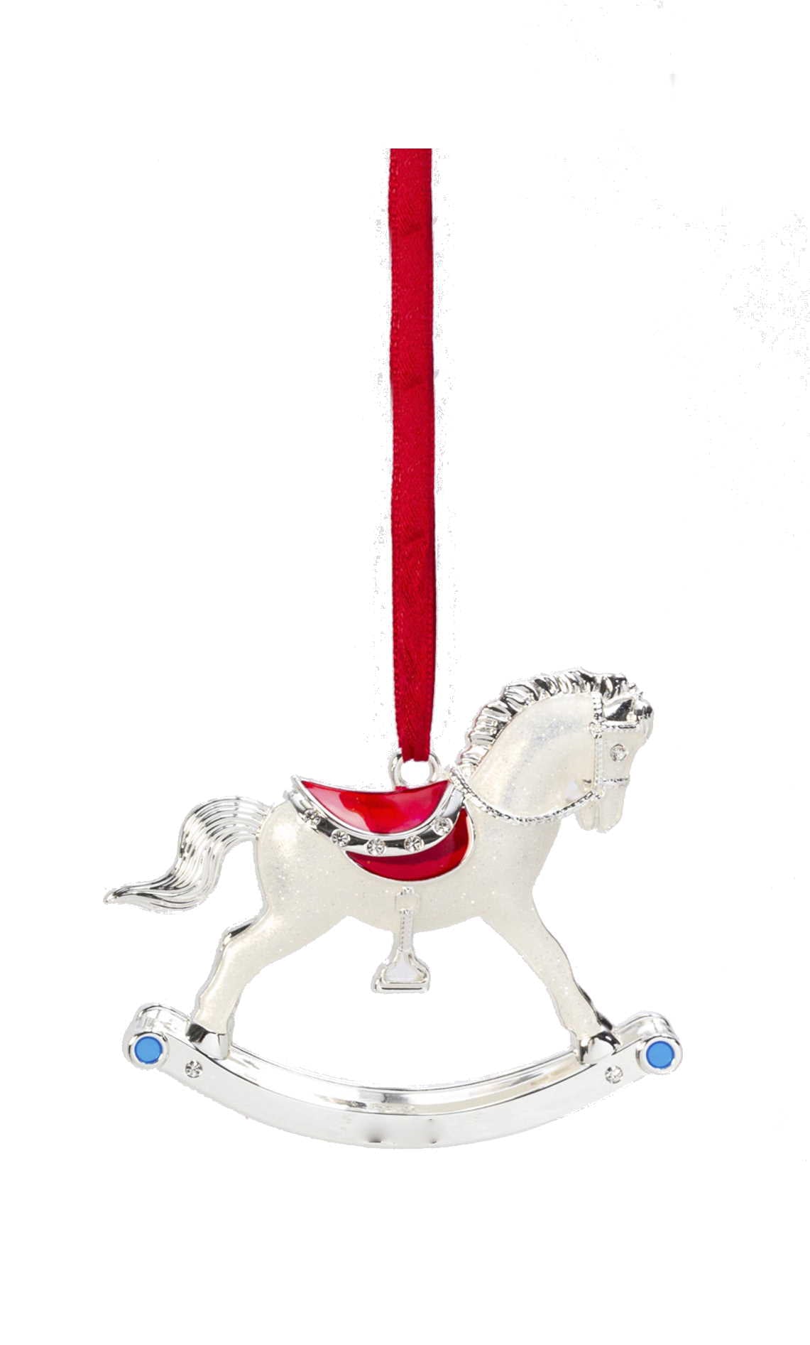Silver Plated Baby Ornament - Rocking Horse