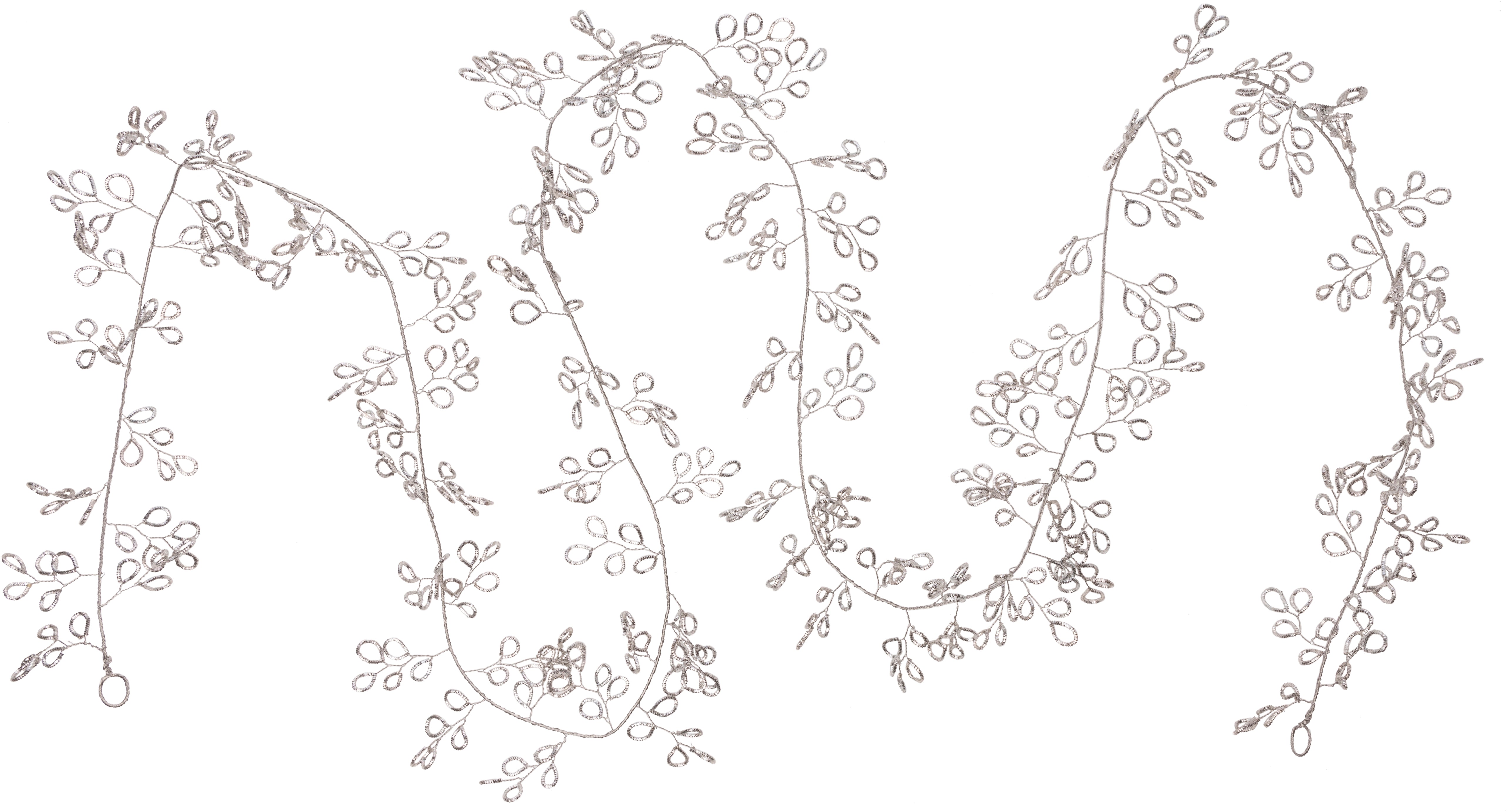 Silver Plated Petal Garland