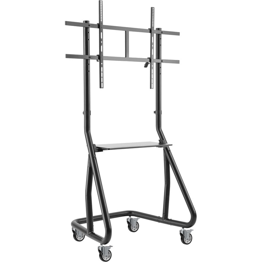 Single-Screen Rolling Cart Mobile Display Stand - Heavy-Duty Landscape | TecISoft DMCS60105HDS