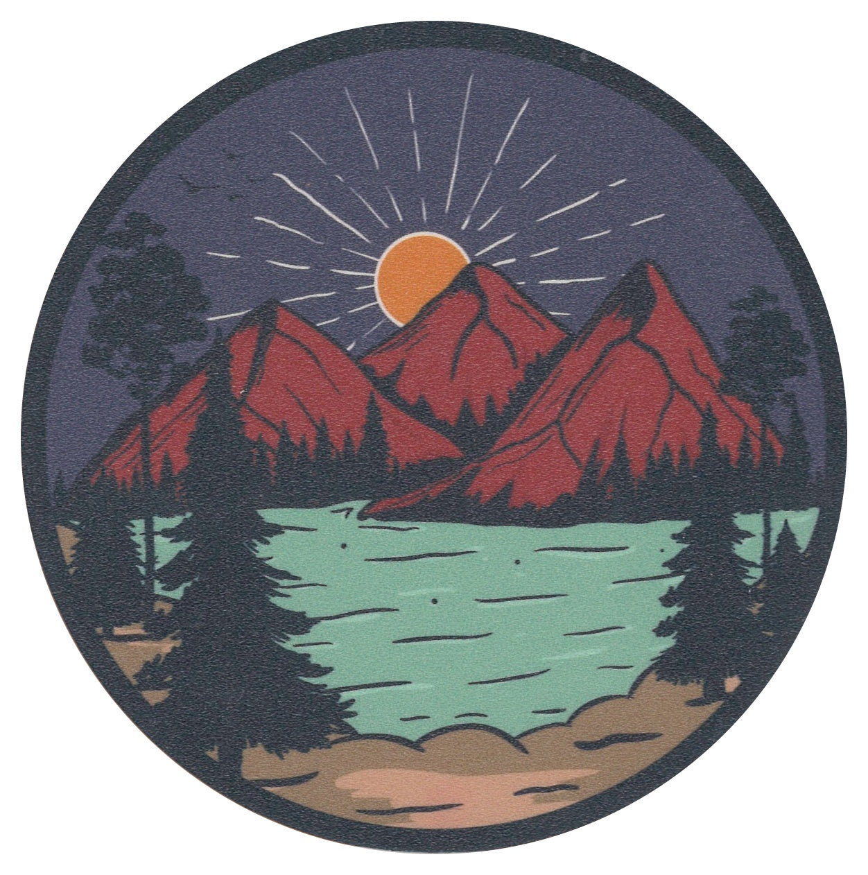 Sip Sip Hooray Coaster - Serene Wilderness
