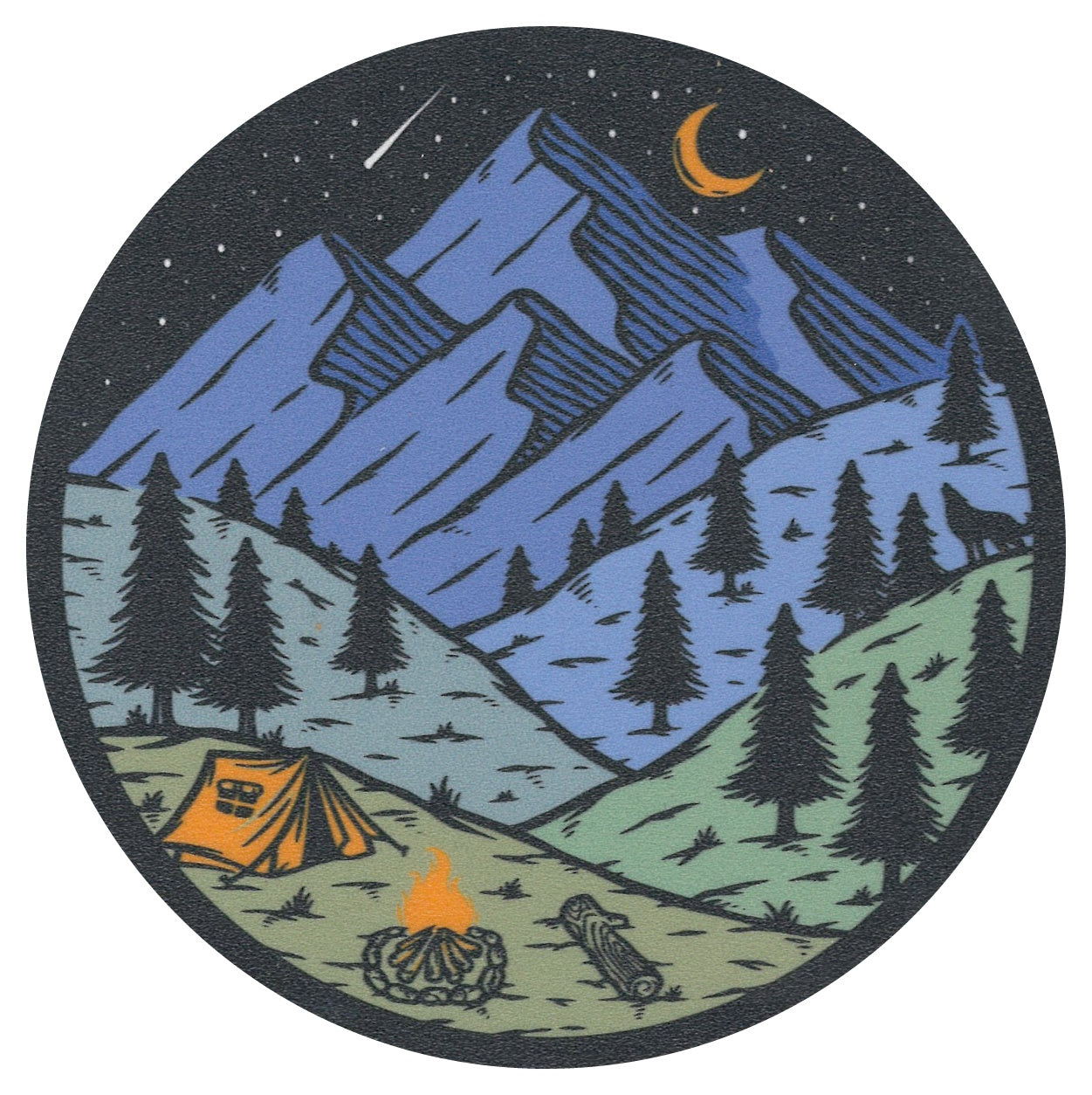 Sip Sip Hooray Coaster - Stargazing Campfire