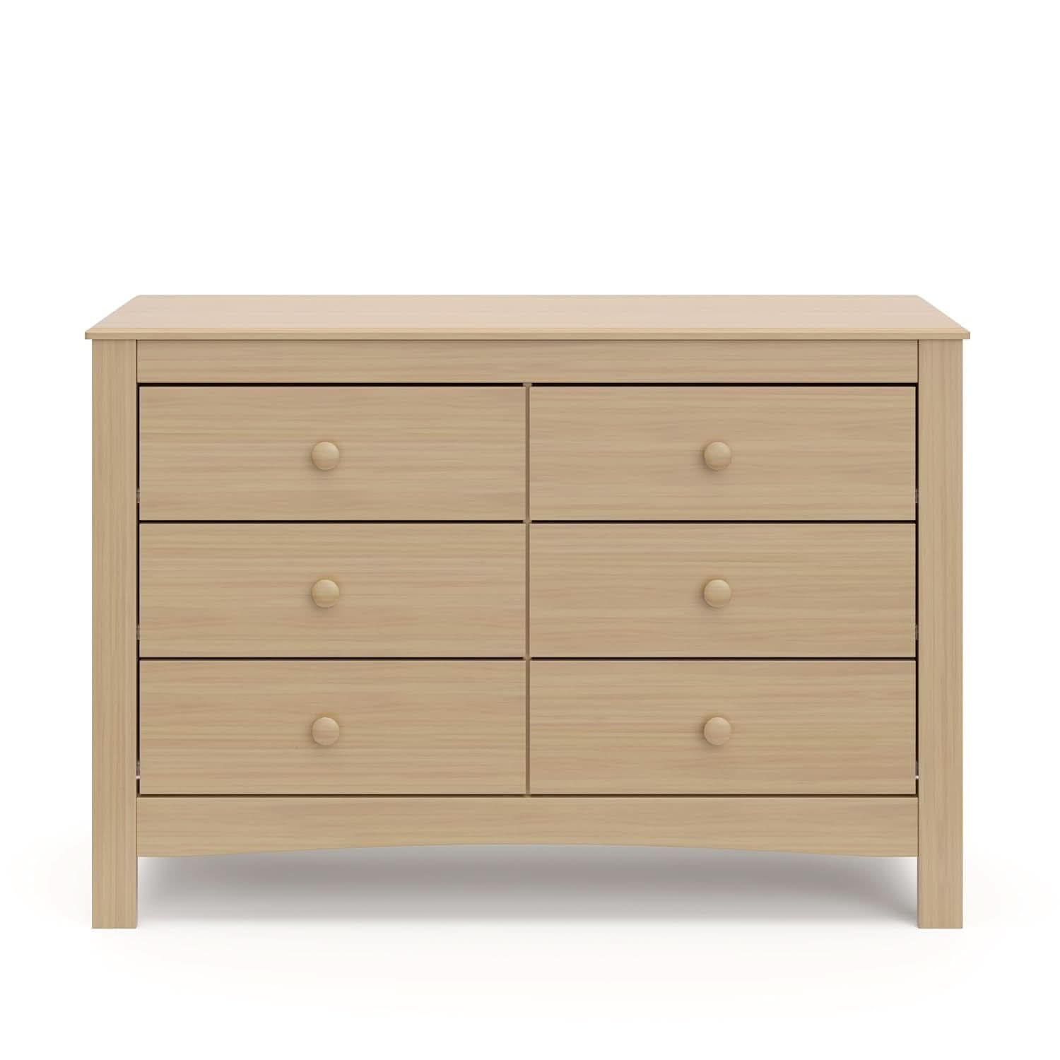 Six Drawer Dresser Driftwood Finish Greenguard Gold