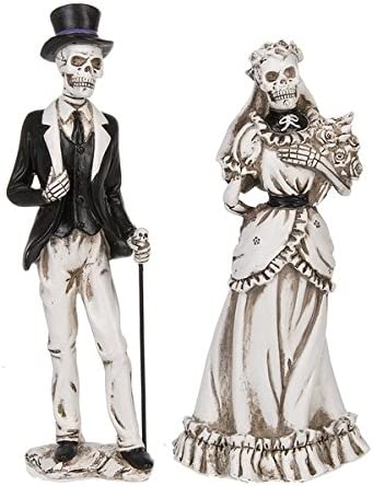 Skeleton Bride And Groom - 10 Inches tall