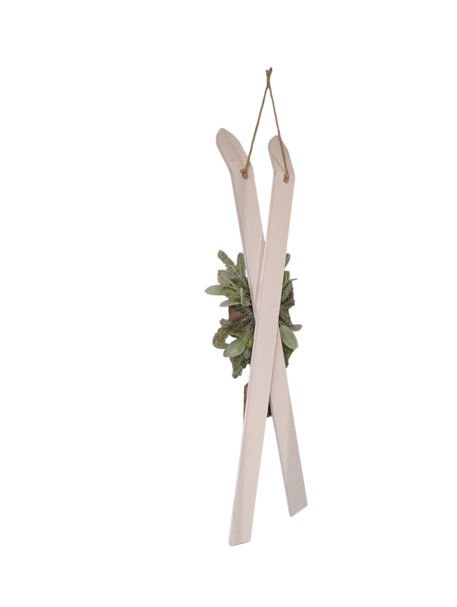 Ski Holiday Countdown Calendar with Festive Florals - Cream