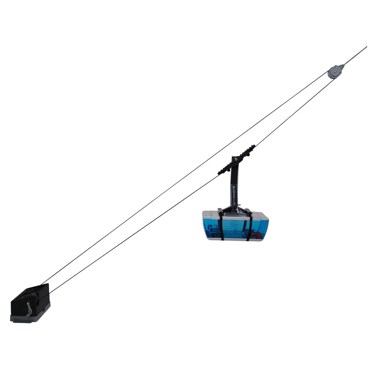 Ski Lift Cableway & Cabin - Black/Blue