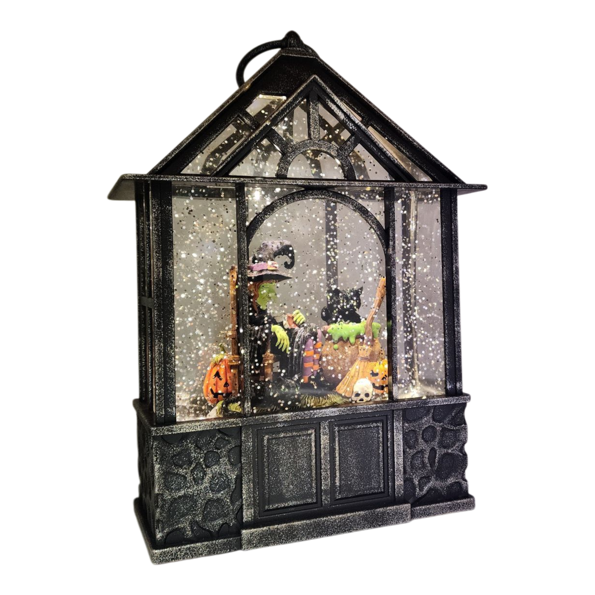 Sleeping Witch Lighted Waterglobe Lantern