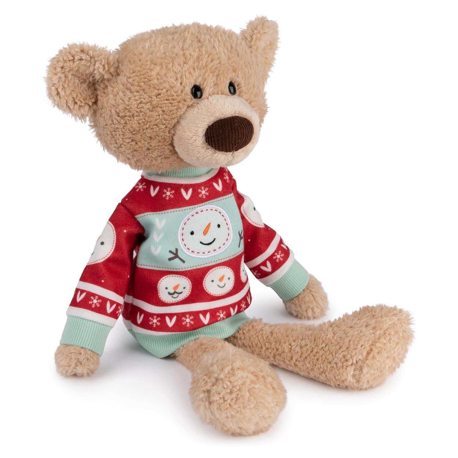Sleigh Toothpick Bear with Holiday Sweater