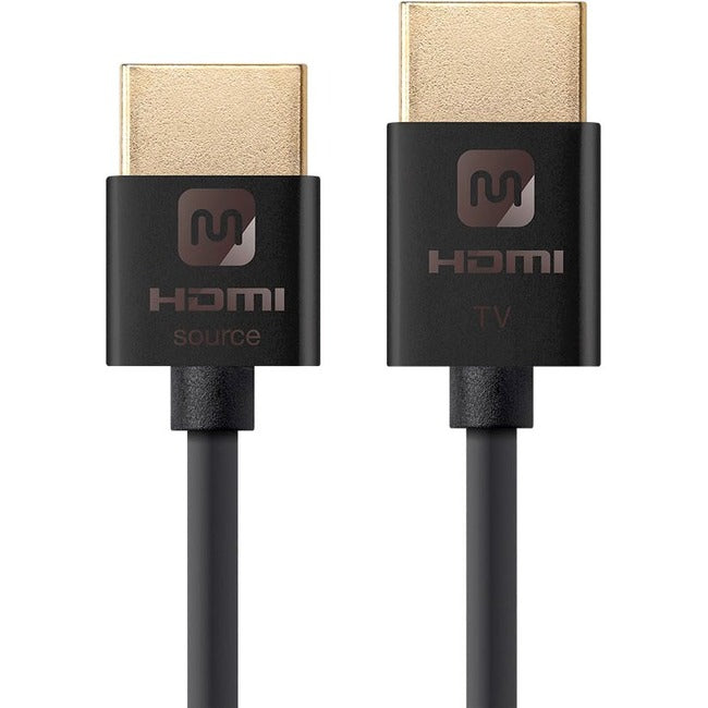 Slim 18Gbps Active Hdmi Cable, 3Ft Black