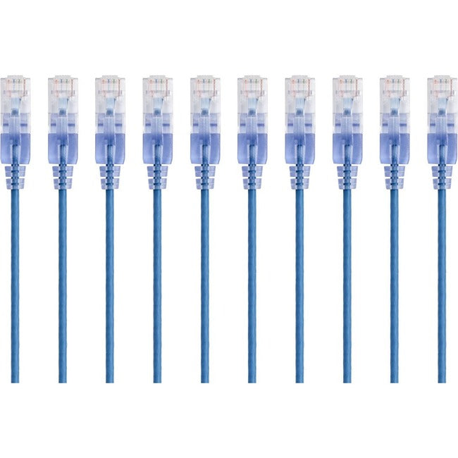 Slim Cat6A Cable - 10Pk_ 3Ft Blue