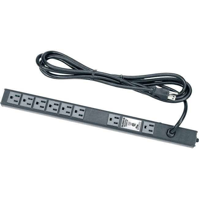 Slim Pwr Strip,8 Outlet,1