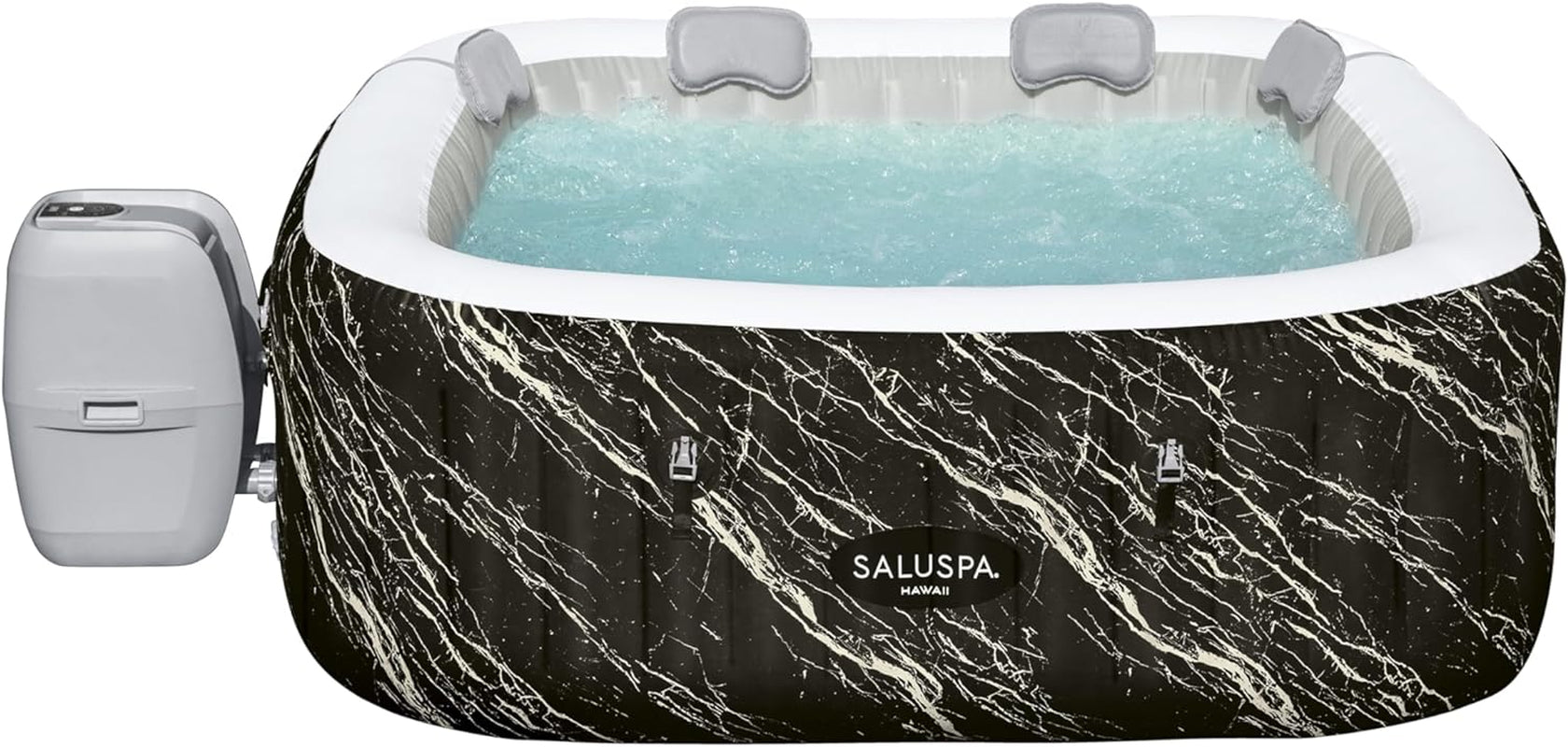 Smart App Controlled LED Square Hot Tub For 4 To 6 People