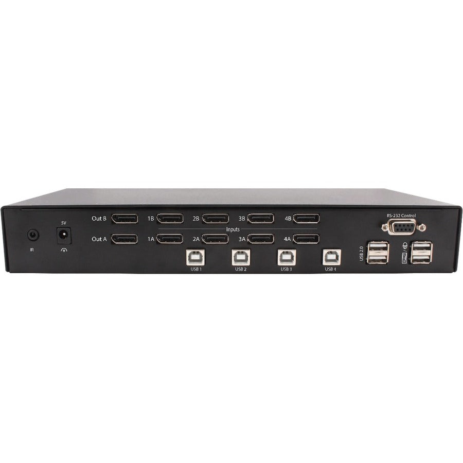 SmartAVI DPN-4DUO-S 4-Port Dual-Head DisplayPort KVM Switch - USB 2.0 | TecISoft