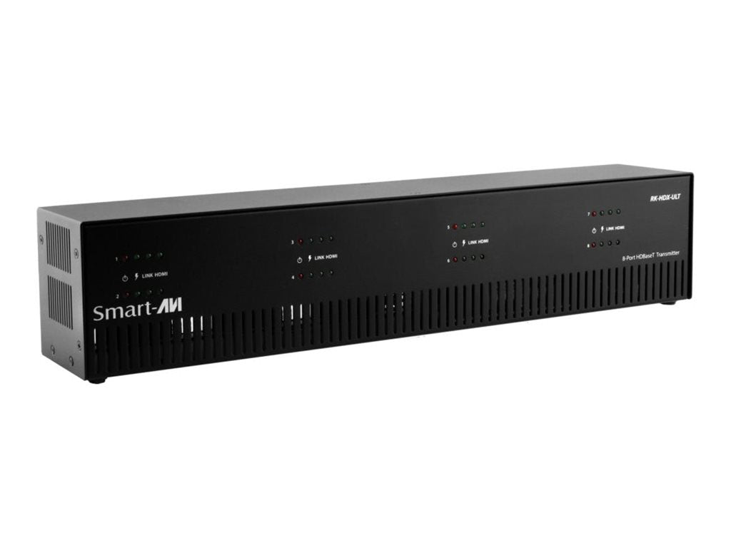 SmartAVI RK8-HDX-ULT-S - Video/audio/infrared/serial extender - transmitter - HDBaseT - over CAT 5e/6 - 8 ports - up to 449 ft