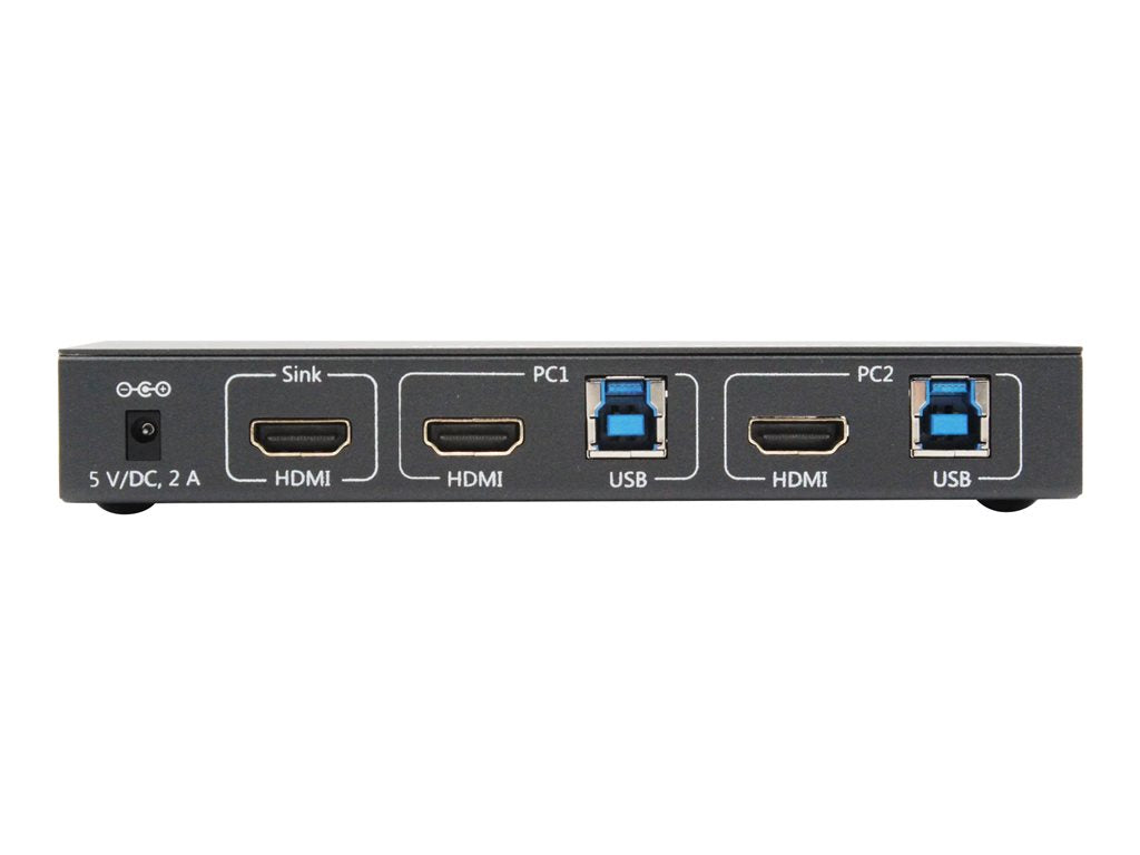 SmartAVI SM-UHD-2S - KVM / audio / USB switch - HDMI, USB 3.0 - 2 x KVM / audio / USB - 1 local user - desktop - TAA Compliant