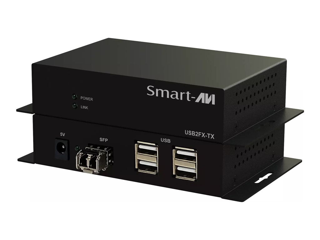 SmartAVI USB2FX-S - Transmitter and receiver - USB adapter - USB - fiber optic - 4 ports - up to 6.2 miles - TAA Compliant