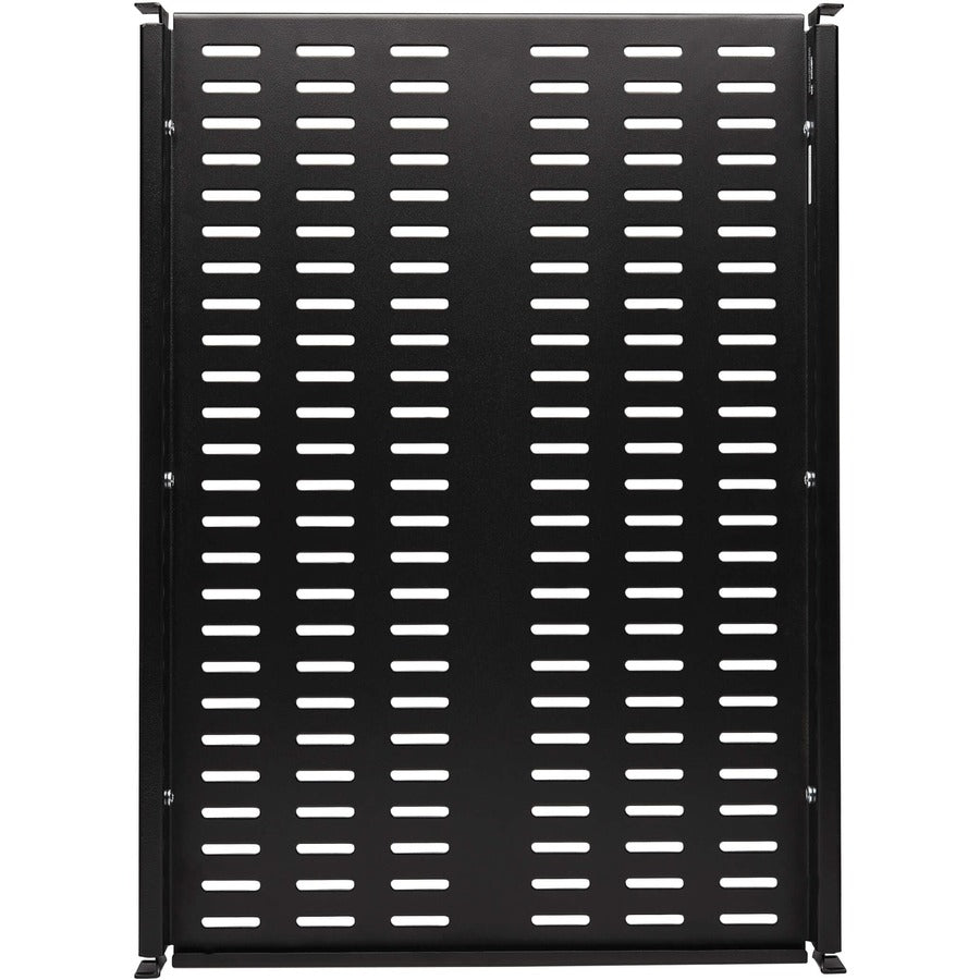 SmartRack Adjustable-Deep Steel Rack Shelf - 1U, Vented, 250 lb. Capacity SRSHELF4PHDVENT