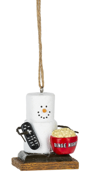 S'mores Binge TV Watching Ornament