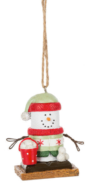 S’mores Buddy Snowball Fight Ornament