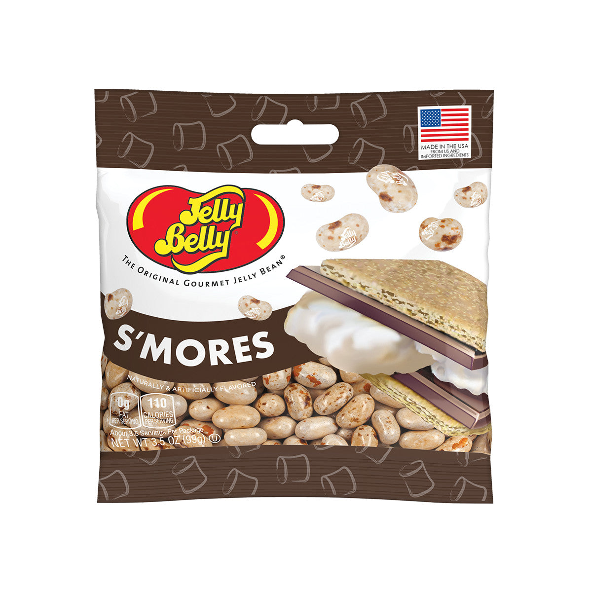 S'mores Jelly Beans 3.5 oz Grab & Go Bag