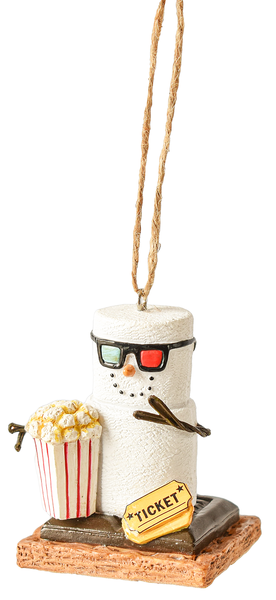 S'mores Movie Buff Ornament -Ticket