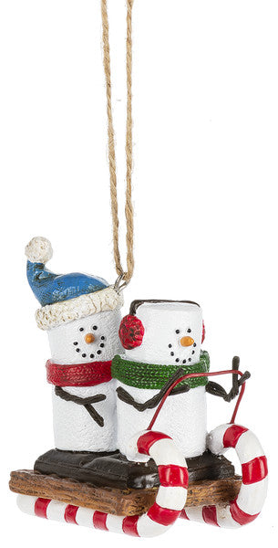 S'mores on Toboggan Ornament