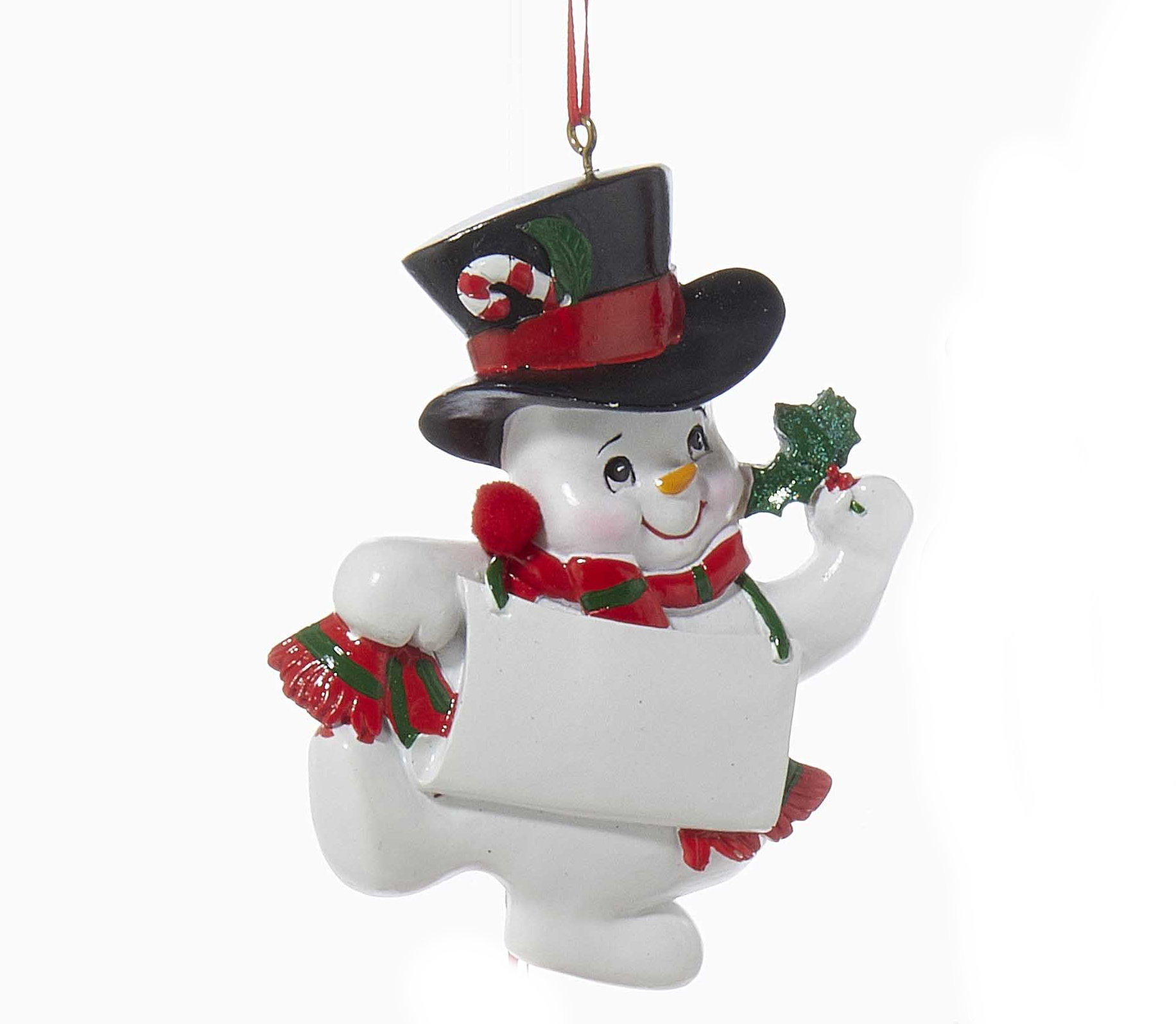 Snow Kid Ornament - Boy - Top hat