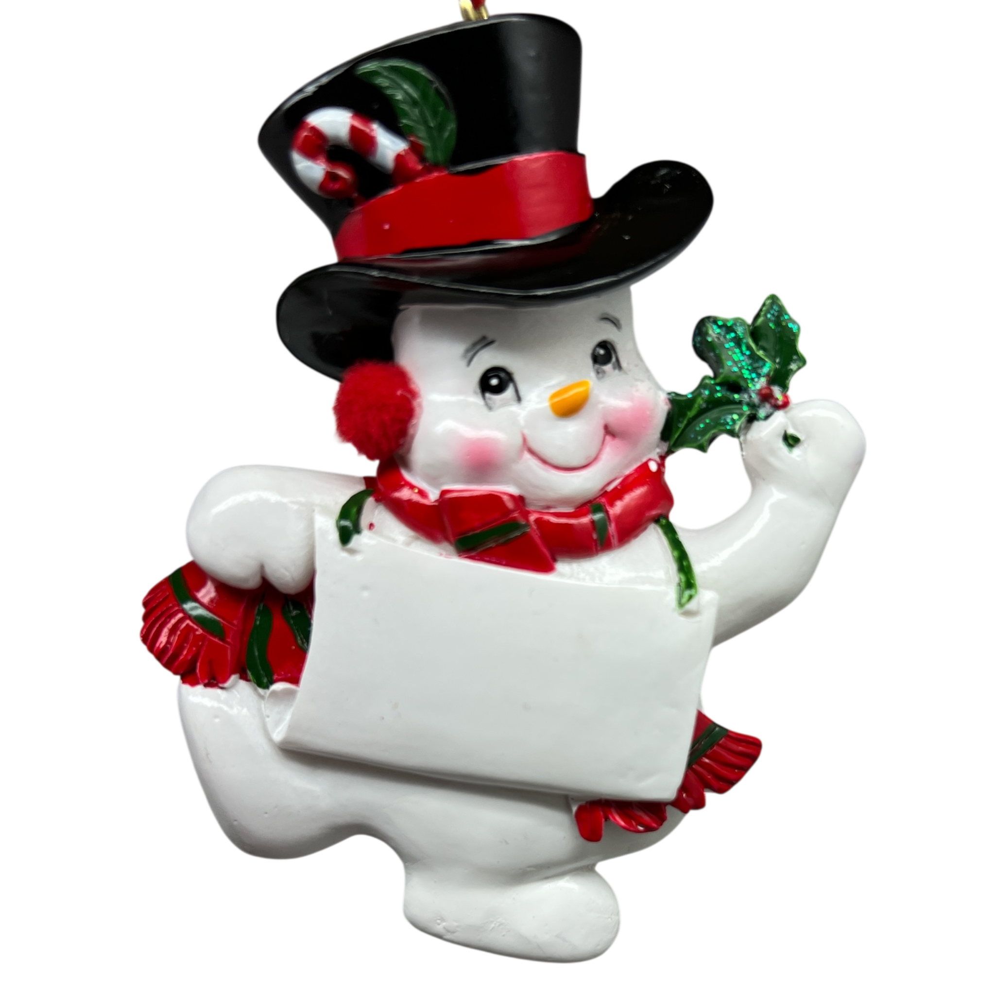 Snow Kid Ornament - Boy - Top hat
